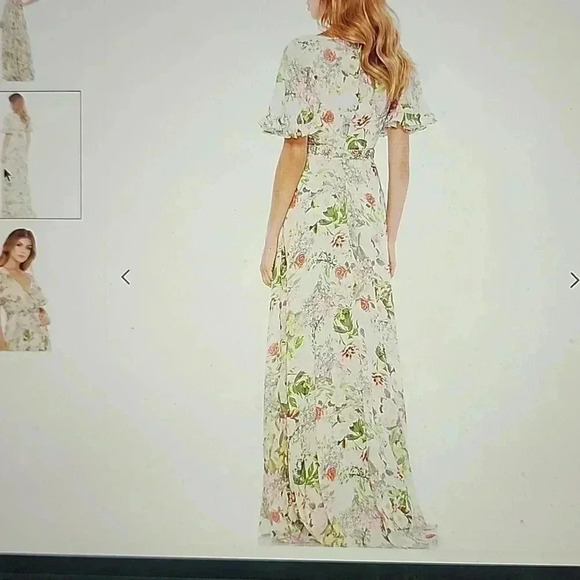 MAC DUGGAL FLORAL MULTI DRESS SIZE 2 - Picture 2 of 7